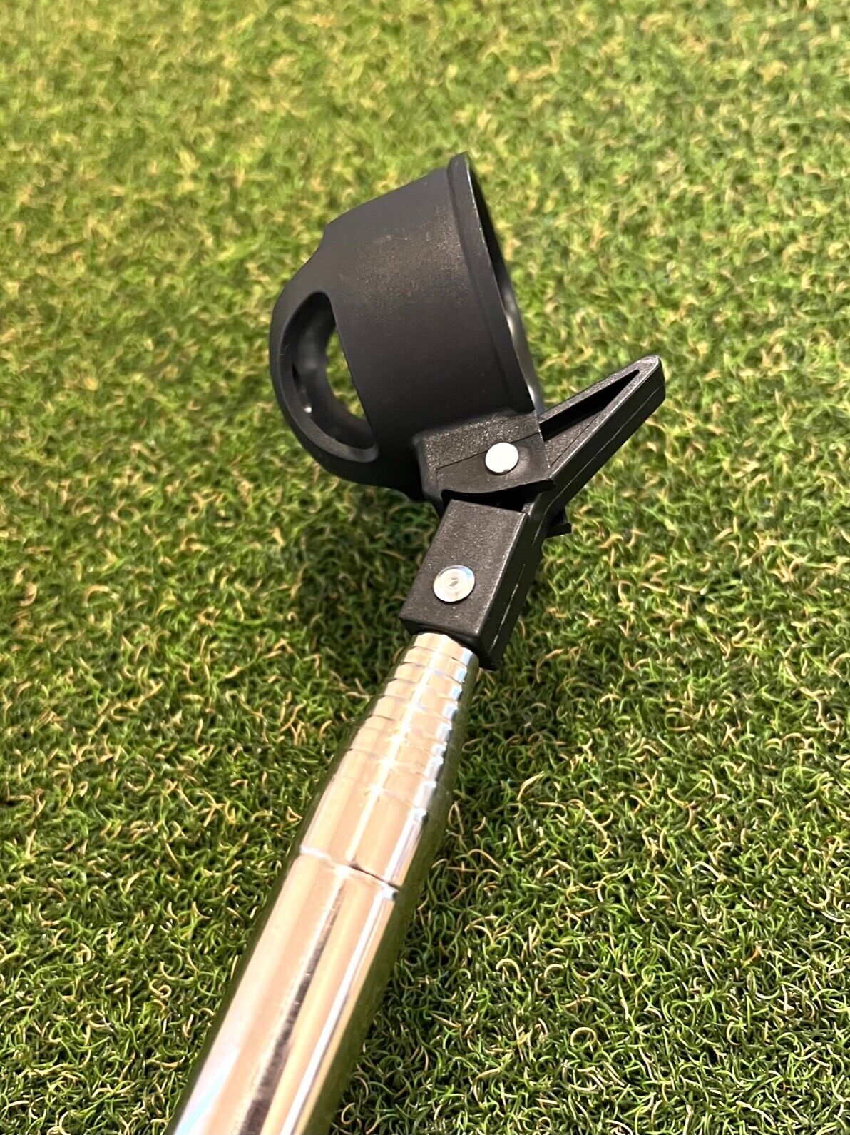 Aluminum Telescoping Compact Golf Ball Retriever - Black