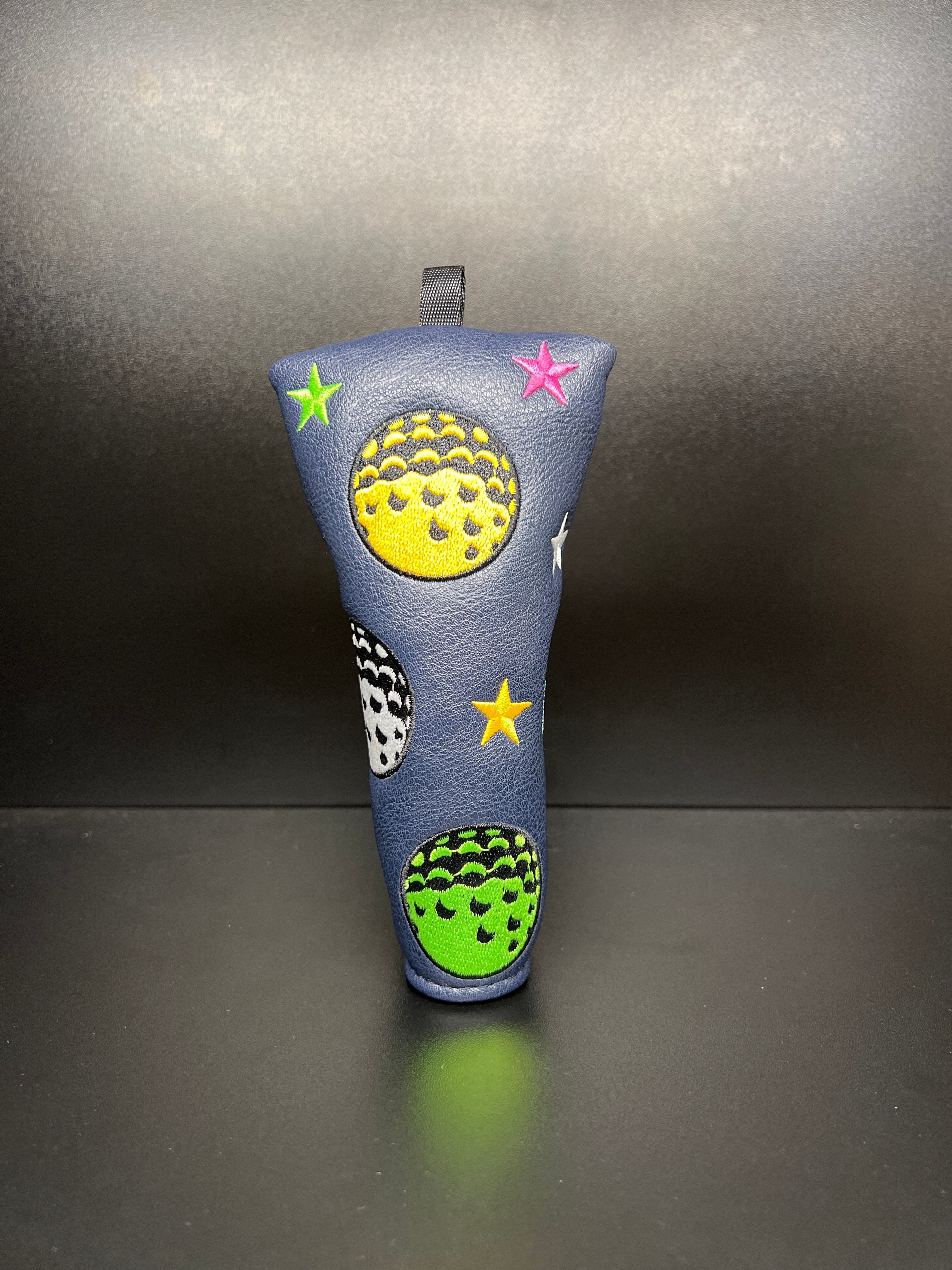 Multicolor Stars and Golf Balls Headcover