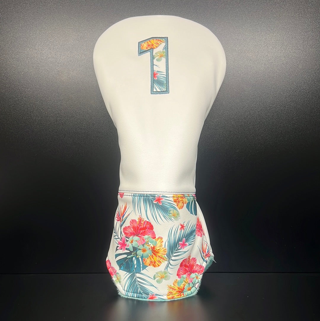 Tropical Floral Print Headcover