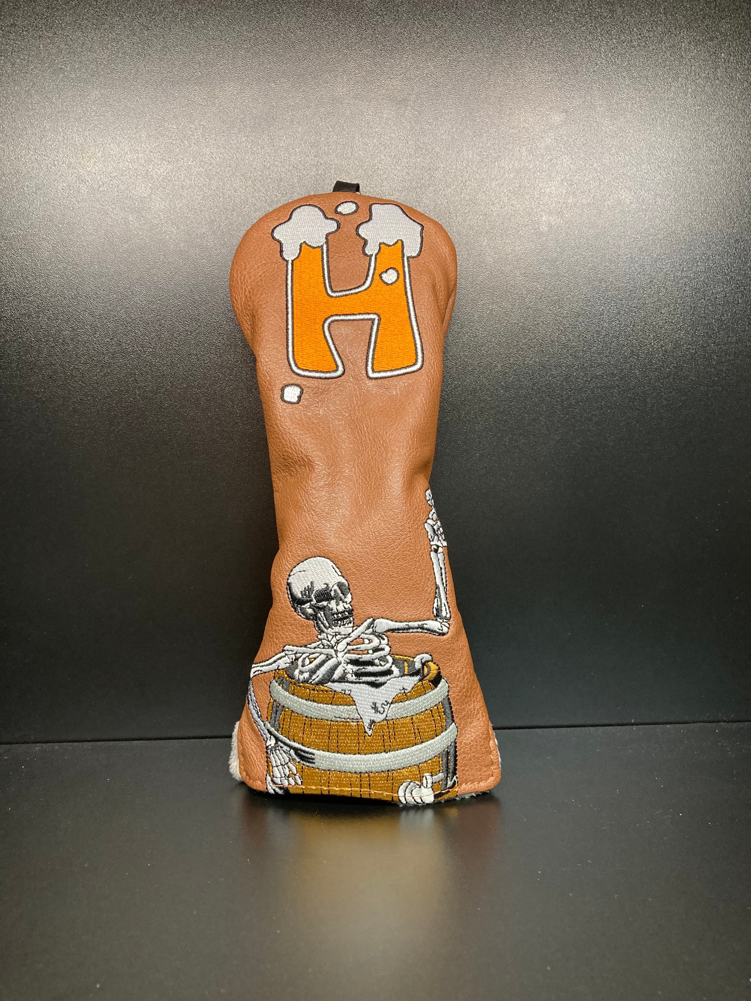 Barrel Drinking Skeleton Magnetic Headcover