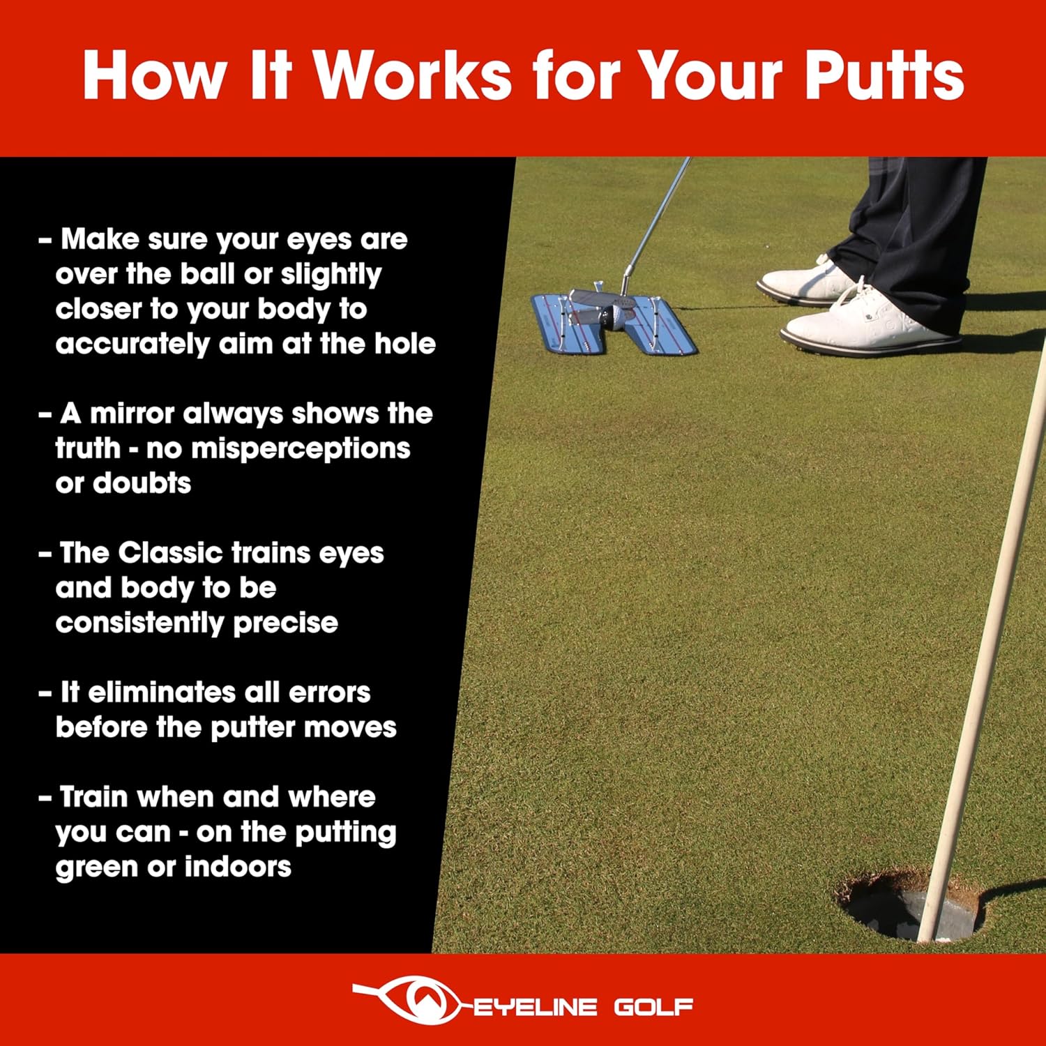 Classic EyeLine Putting Mirror (Large)