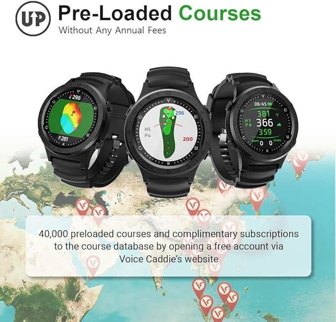 Voice Caddie A3 Hybrid GPS Watch With Slope