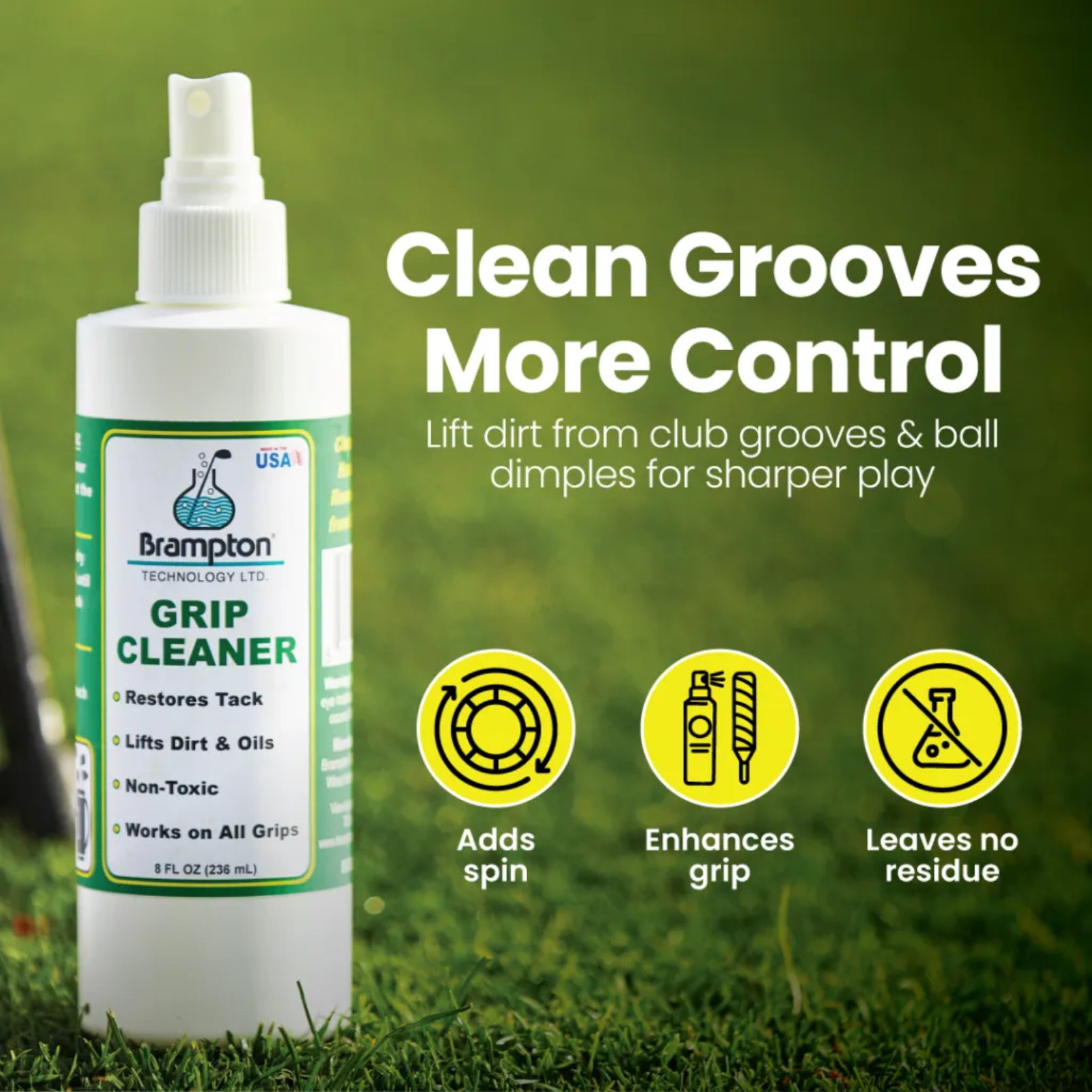Brampton Golf Grip Cleaner Spray - 8oz
