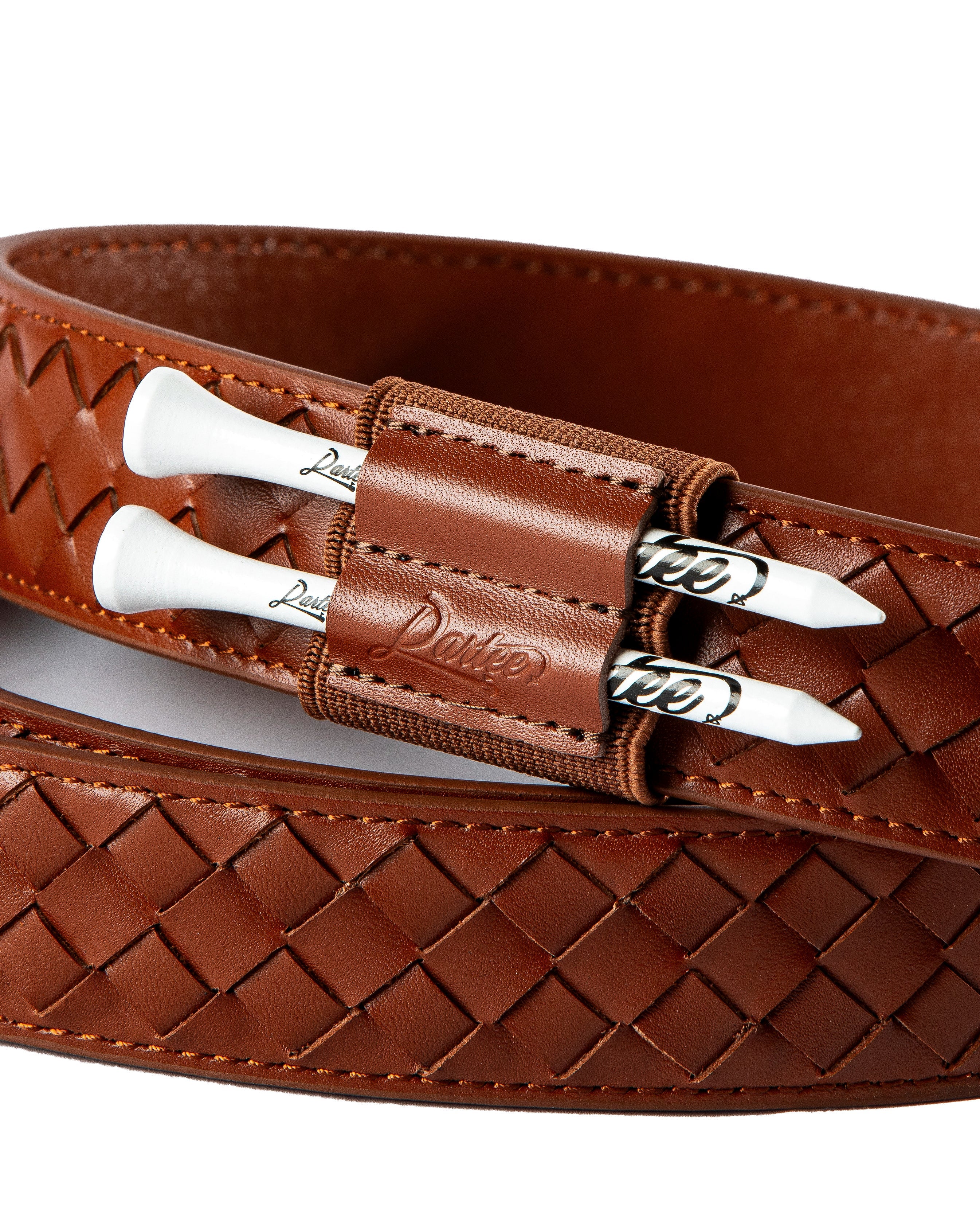 Dartee Golf Brown Braid Belt