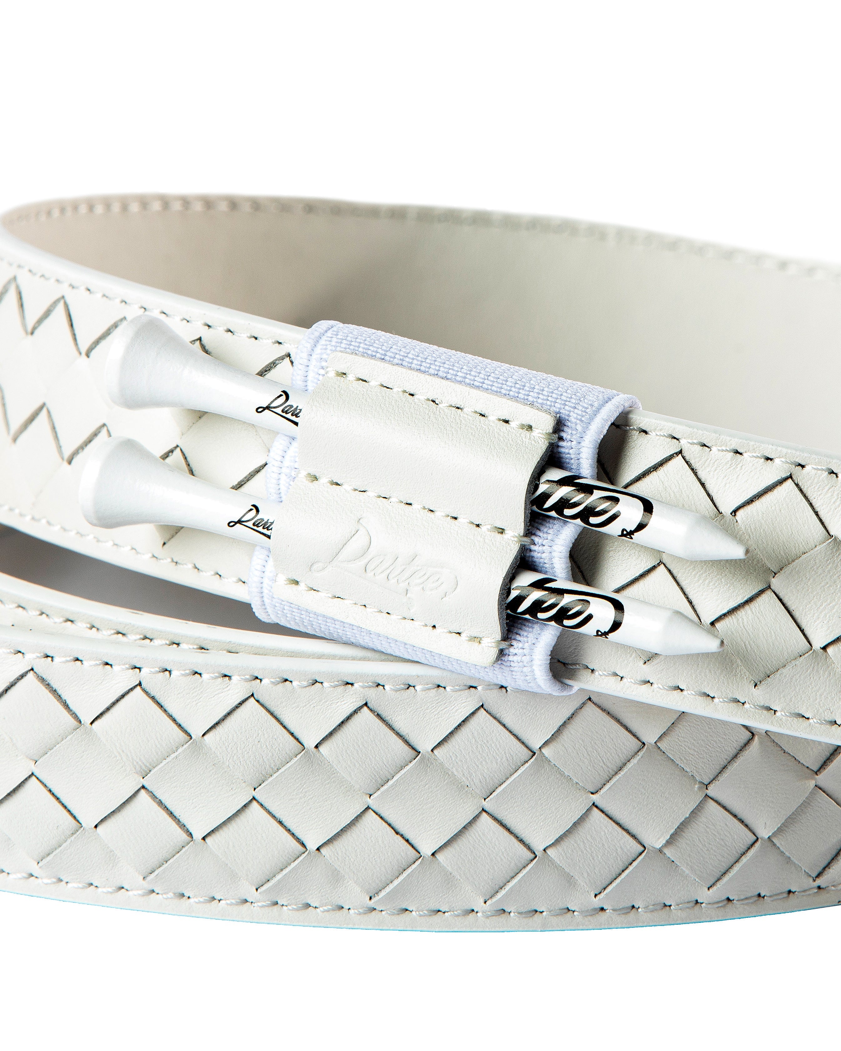 Dartee Golf White Braid Belt