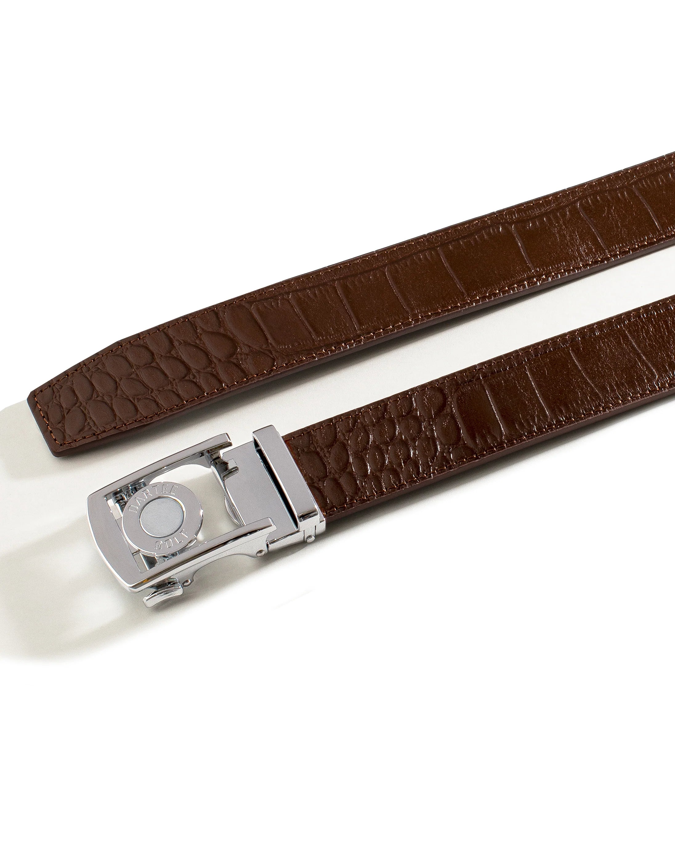 Dartee Golf Bayou Brown Gator Belt