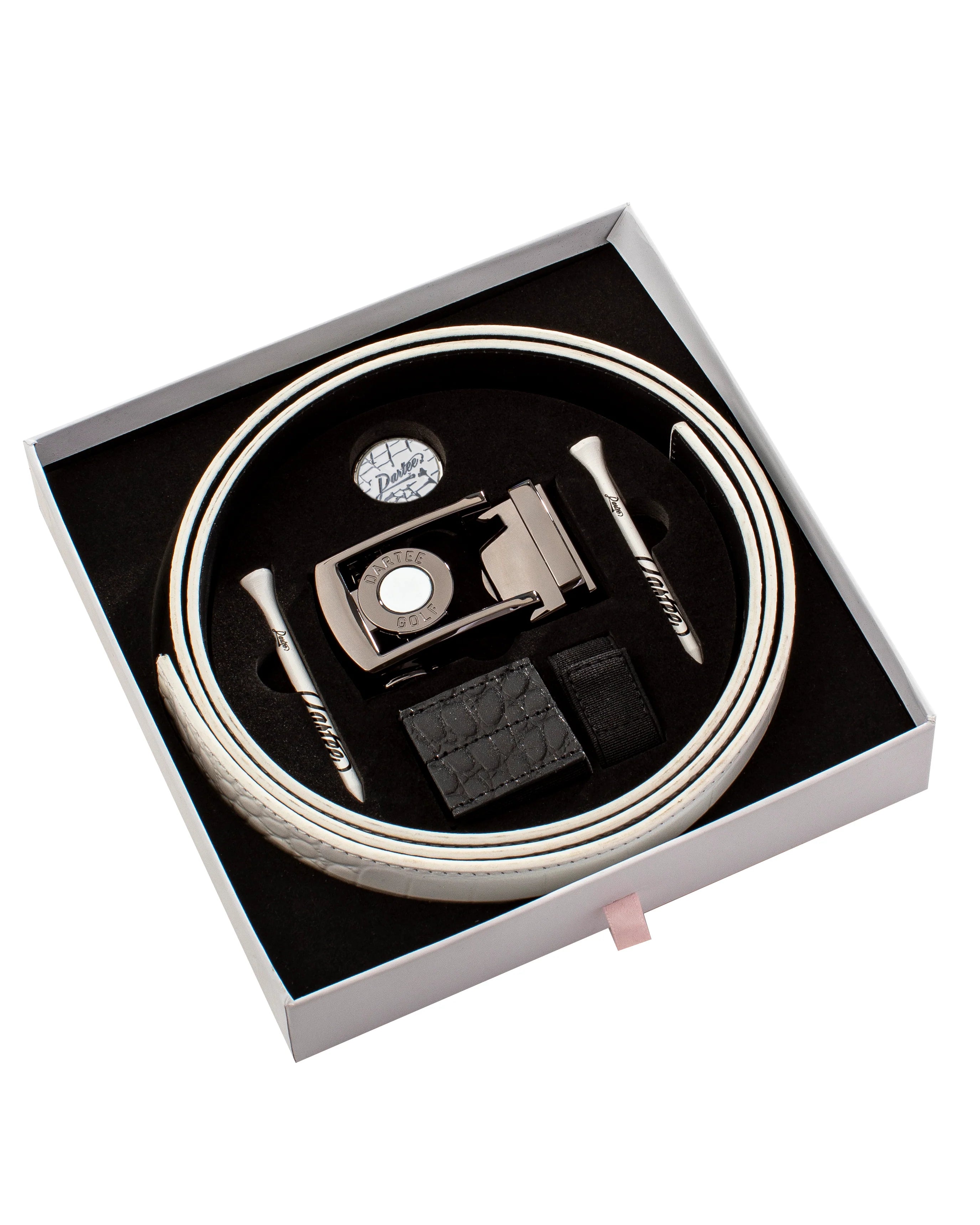 Dartee Golf Albino Gator Belt