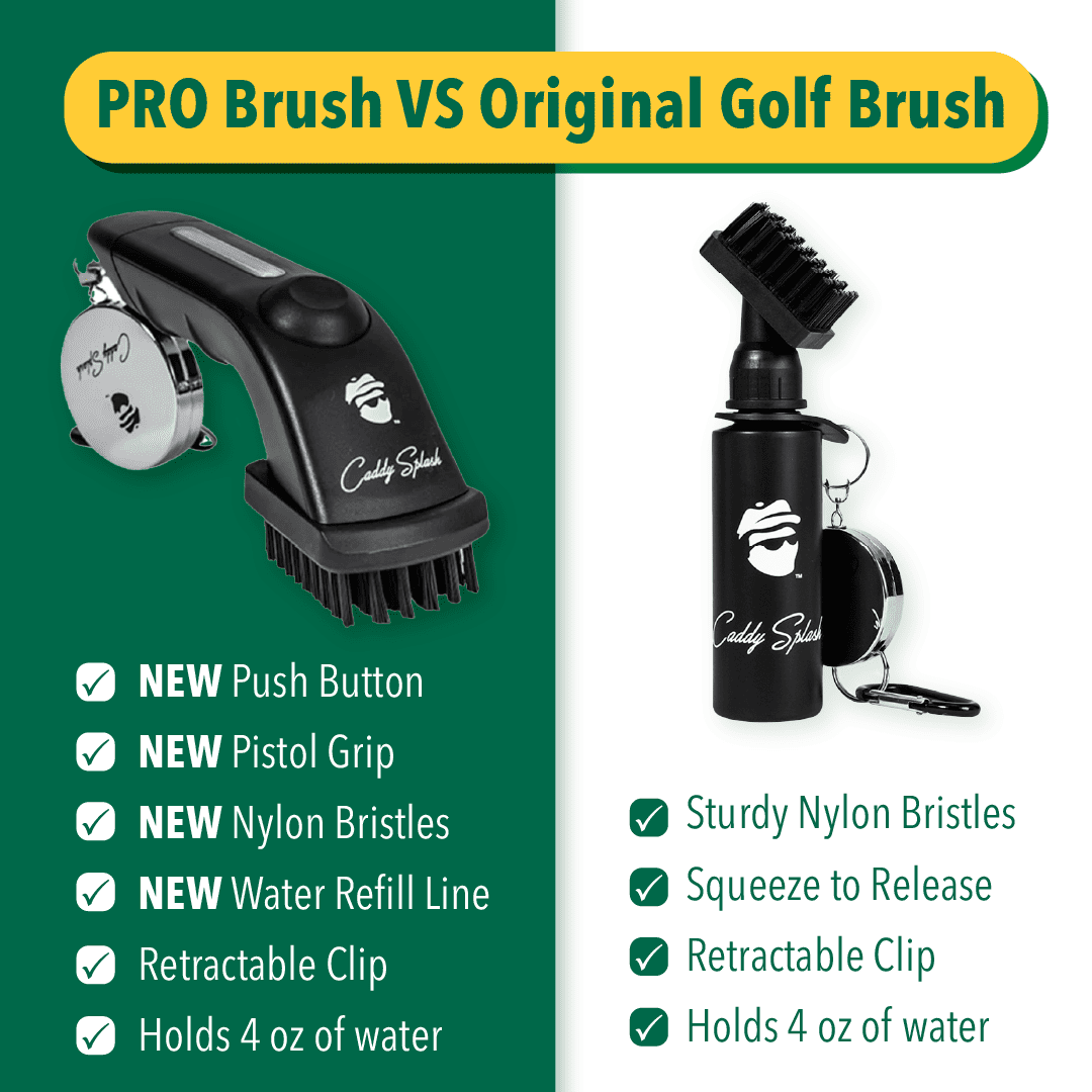 Original Golf Club Water Brush Cleaner - Black