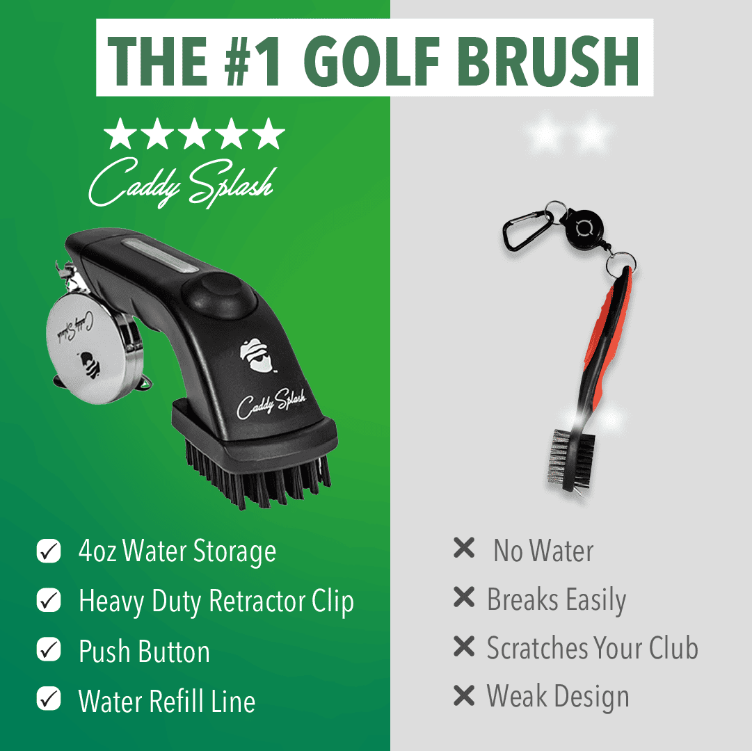 Golf Club Water Brush Pro Cleaner - Black