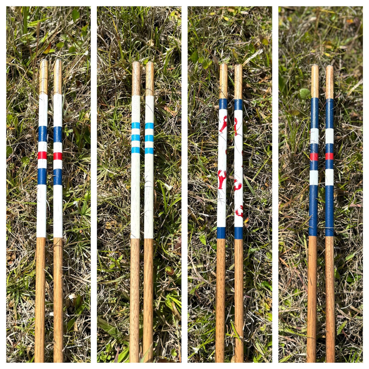 Nor'easter Sticks Handcrafted Hickory Wood Golf Alignment Sticks w/ Cover (Pair)