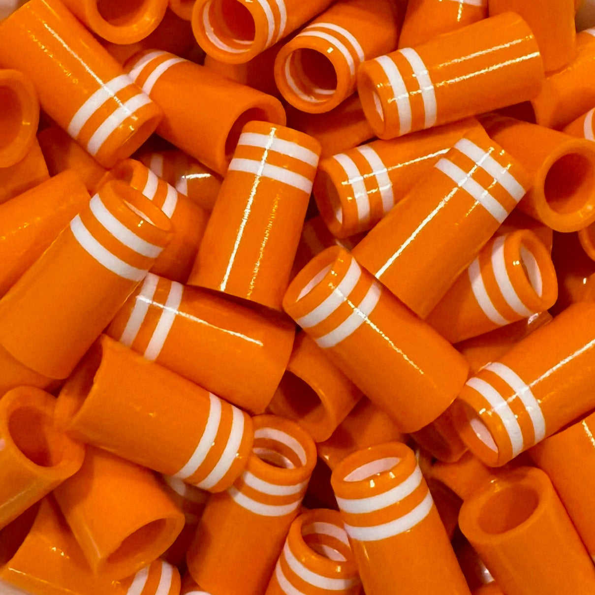 Premium Quality Iron Ferrules Orange w/ Double White Rings 1” – The ...