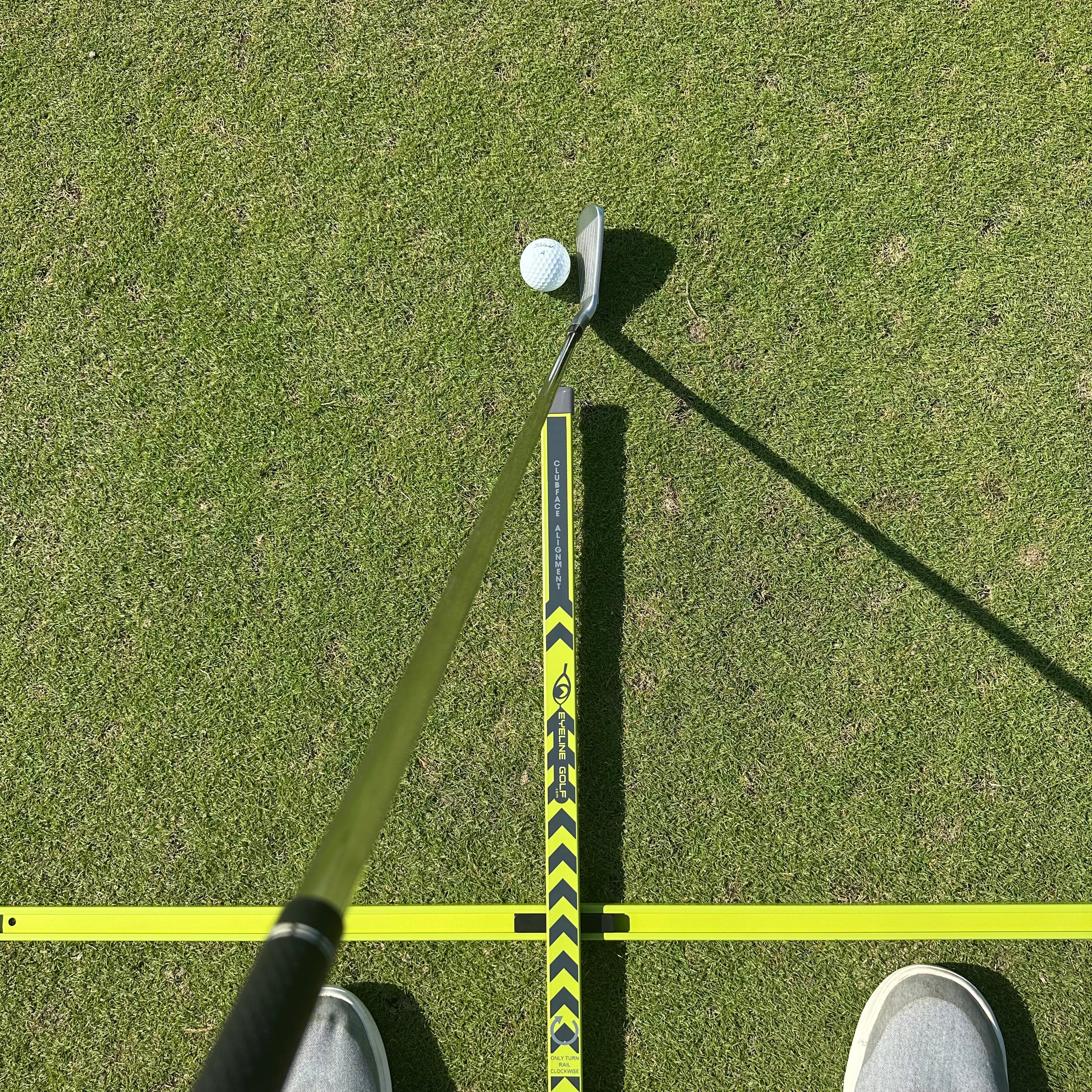 Practice-T Alignment & Ball Position Guide (Green)