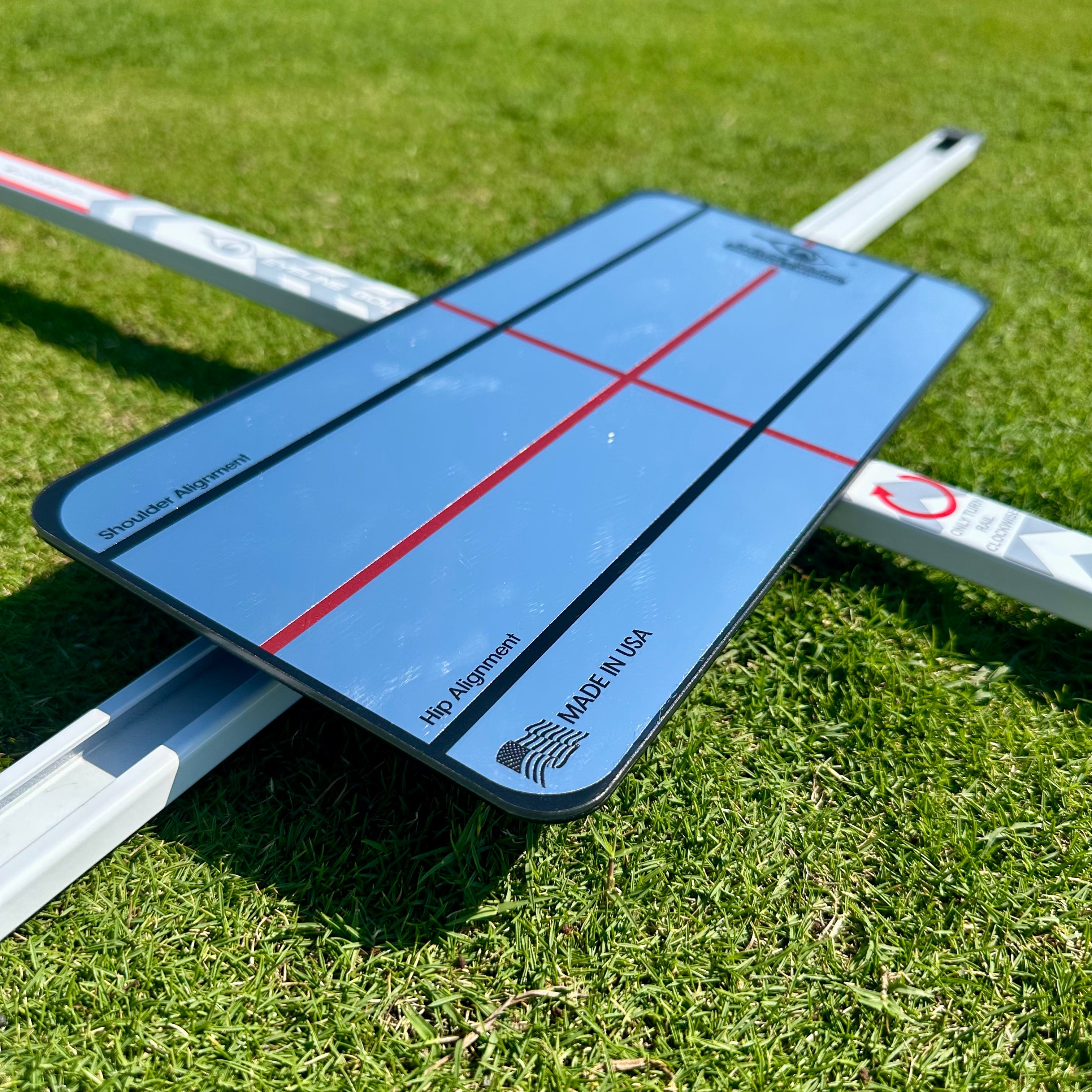 Practice-T Alignment & Ball Position Guide (White)