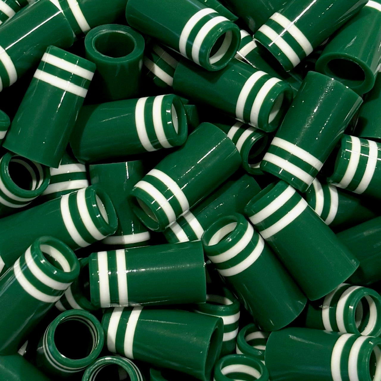 Premium Quality Iron Ferrules Green w/ Double White Rings 1” – The Golf ...