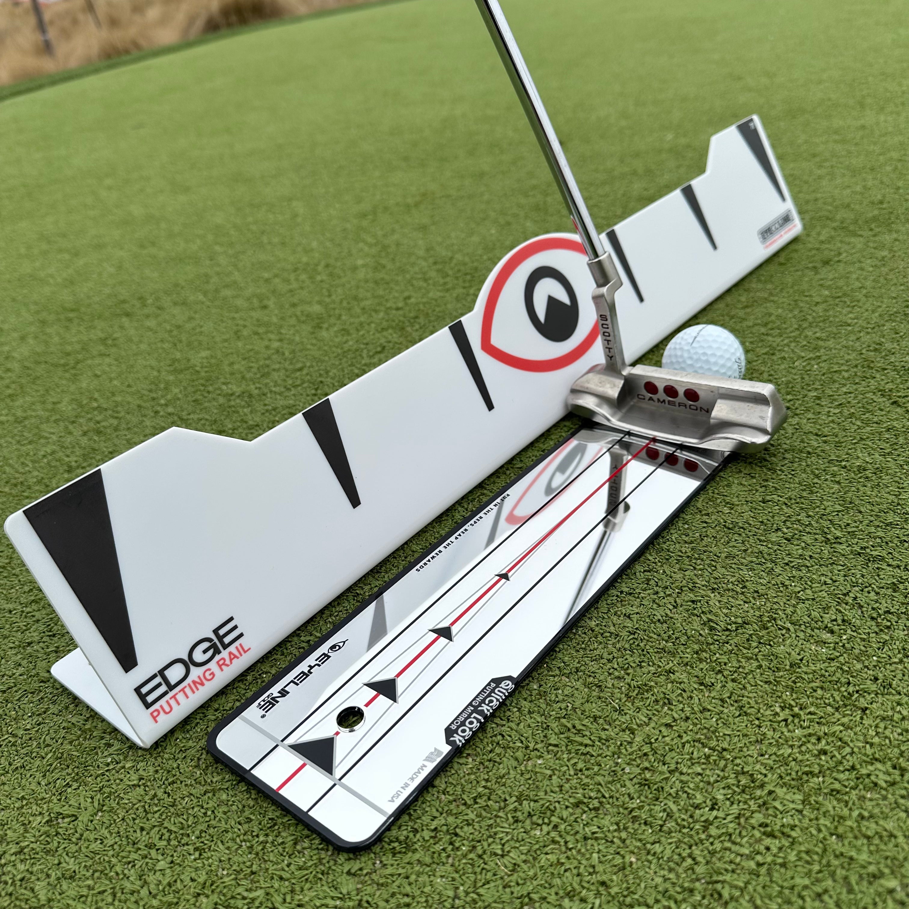Mini Golf Side Rails Edge Putting Rail & Quick Look Mirror Combo – The Golf Club Trader