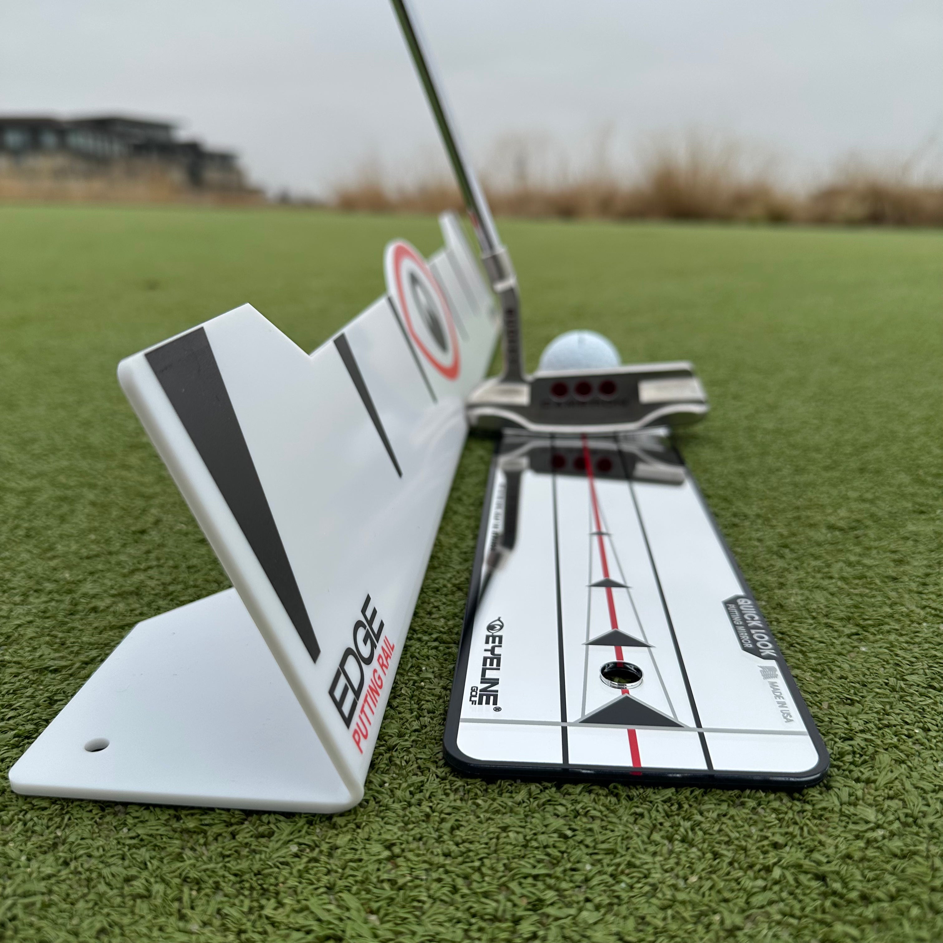 Edge Putting Rail & Quick Look Mirror Combo