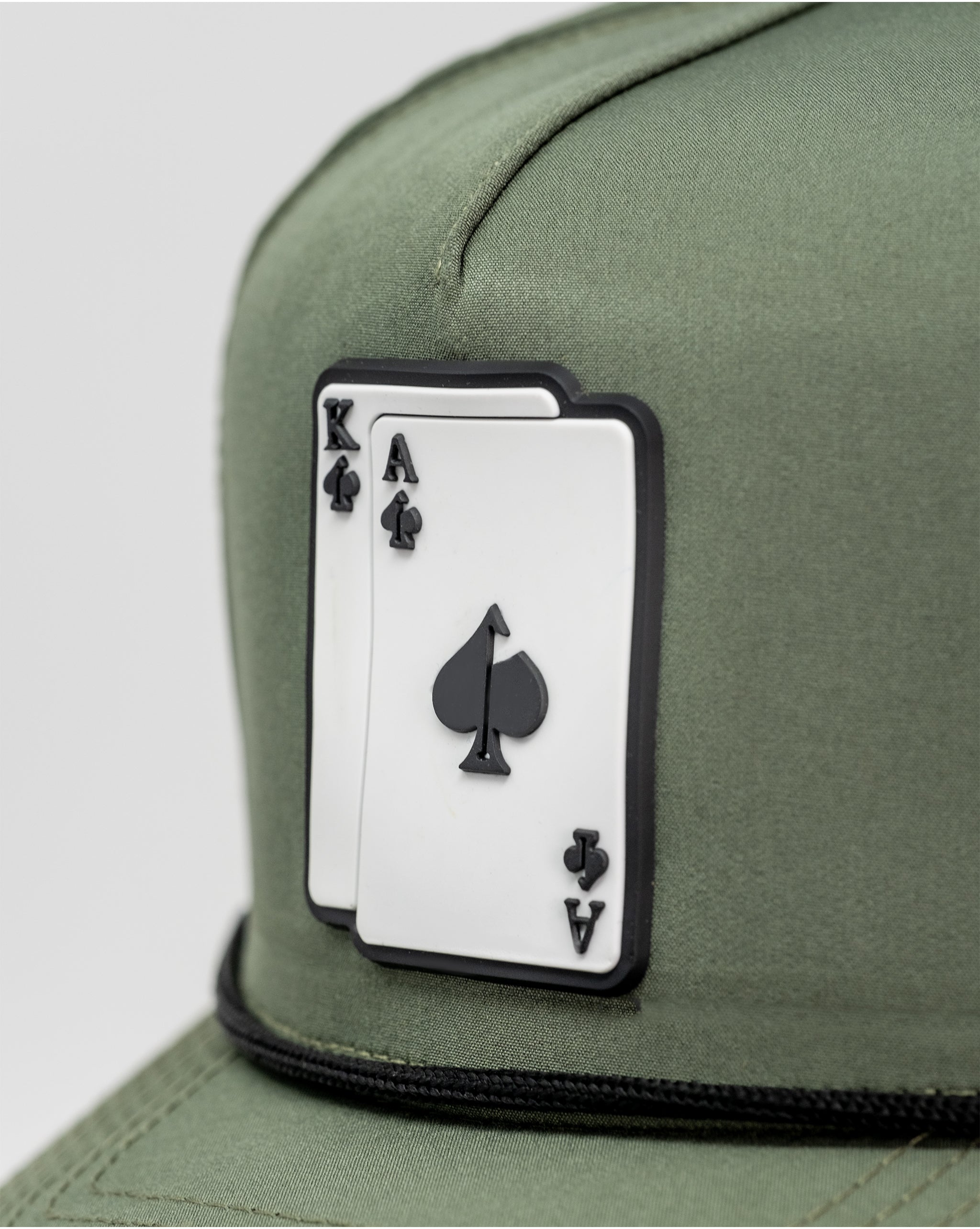 Perforated Rope Hat - AK - Olive
