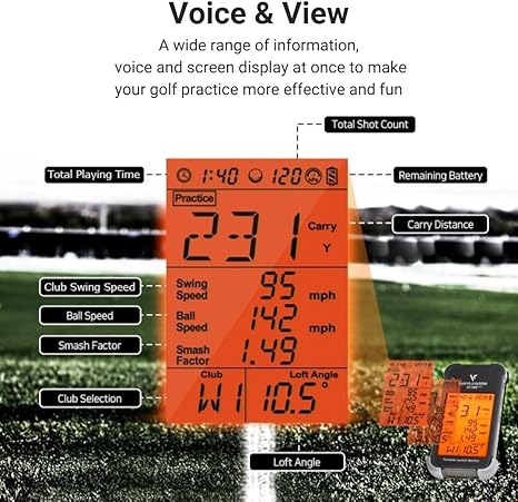 Voice Caddie Swing Caddie SC200 Plus Golf Launch Monitor