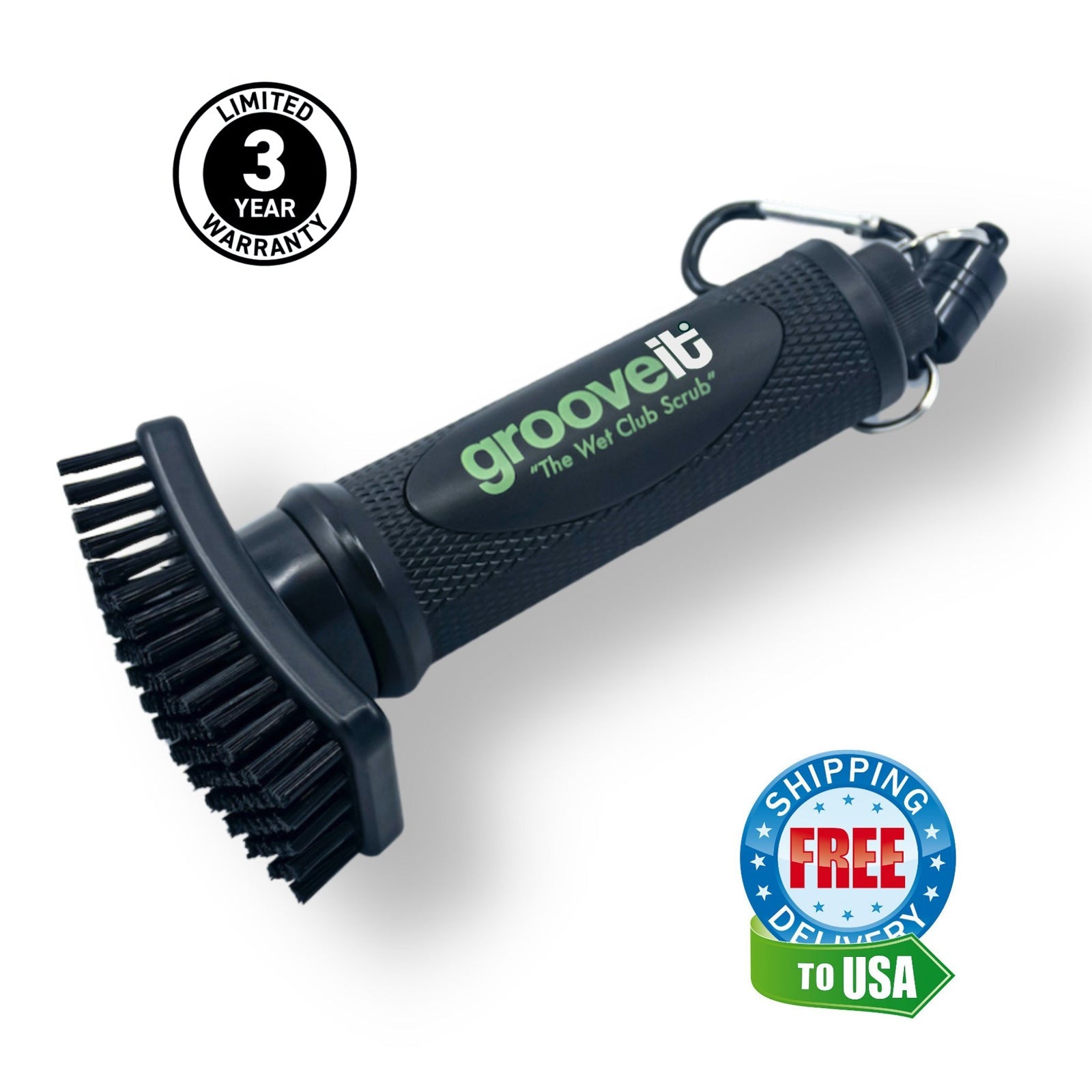 Grooveit Golf Club Cleaning Brush – "The Wet Club Scrub"