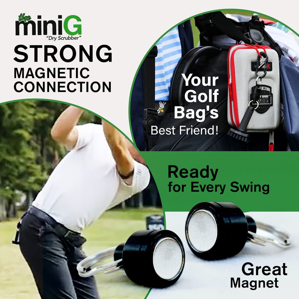 Grooveit miniG – Compact Dry Golf Club Cleaning Brush
