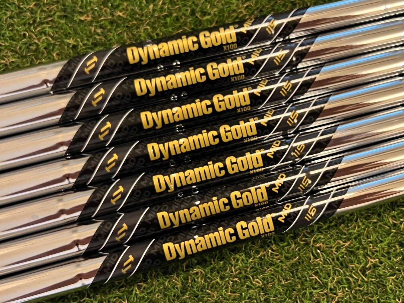 True Temper Dynamic Gold MID SPIN 115g Iron Shaft .370" Parallel Tip