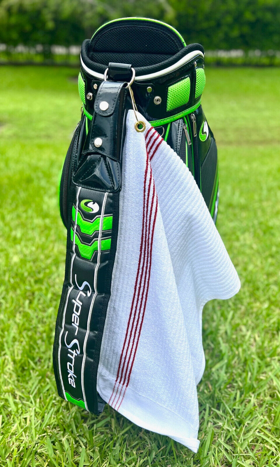 Large 16" x 24" Golf Tour Jr. Caddy Towel w/ Grommet & Clip