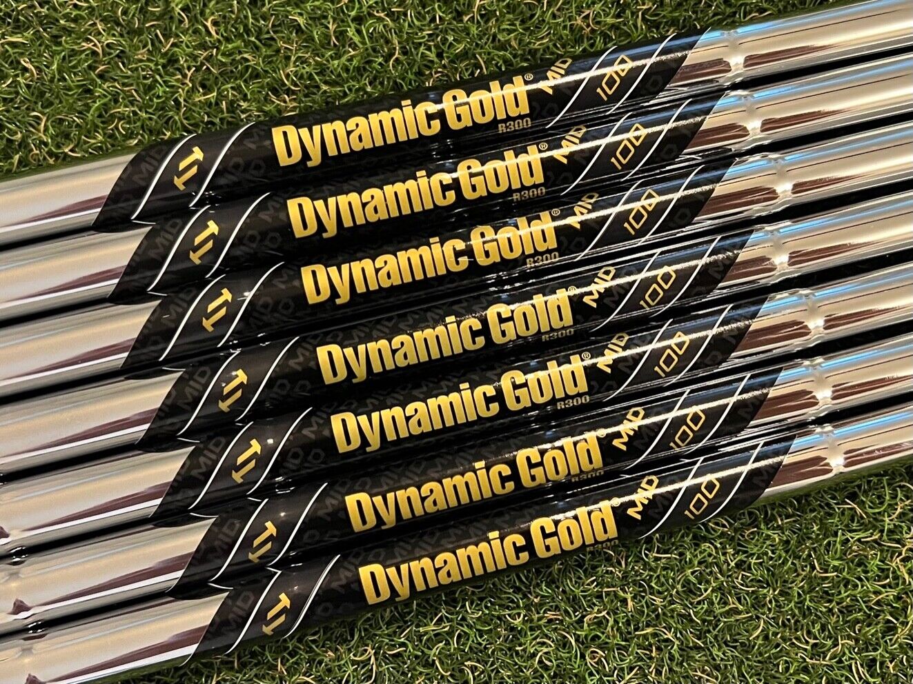 True Temper Dynamic Gold MID SPIN 100g Iron Shaft .370" Parallel Tip