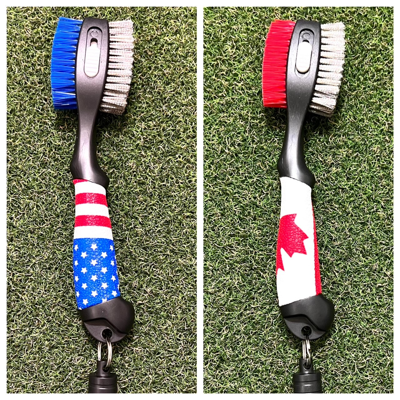 Premium Golf Club Cleaning Brush w/ Magnetic Release - USA / Canada