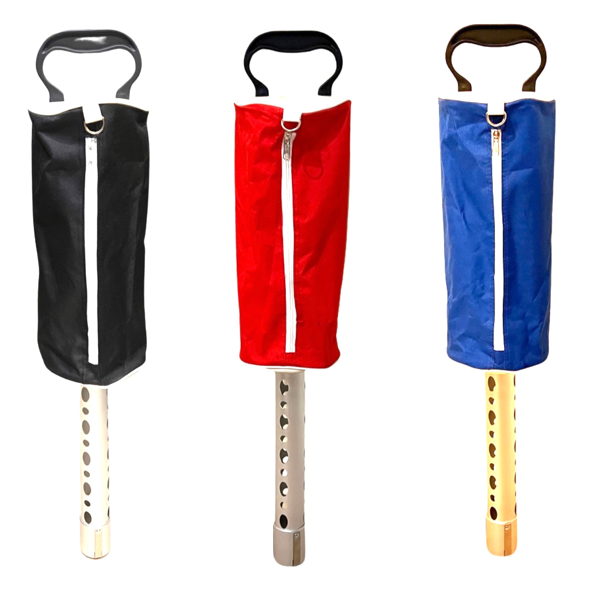 Hochwertige Golf Shag Bag mit Aluminiumrohr – Wählen Sie Schwarz, Blau, Rot