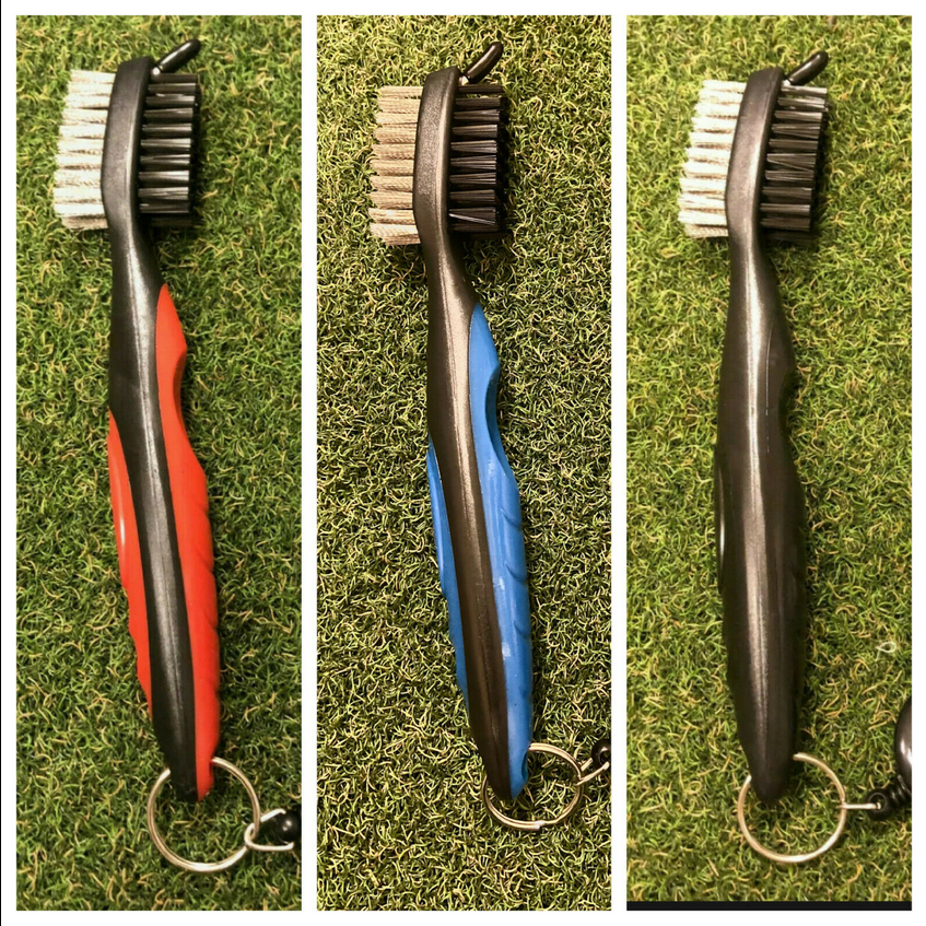 Golf Club Cleaning Brush 3-in-1 Double Sided / Retractable - The Golf Club Trader