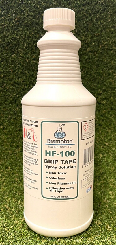 Brampton HF-100 Golf-Griffband, Lösungsmittel, ungiftig, nicht brennbar – wählen Sie die Größe