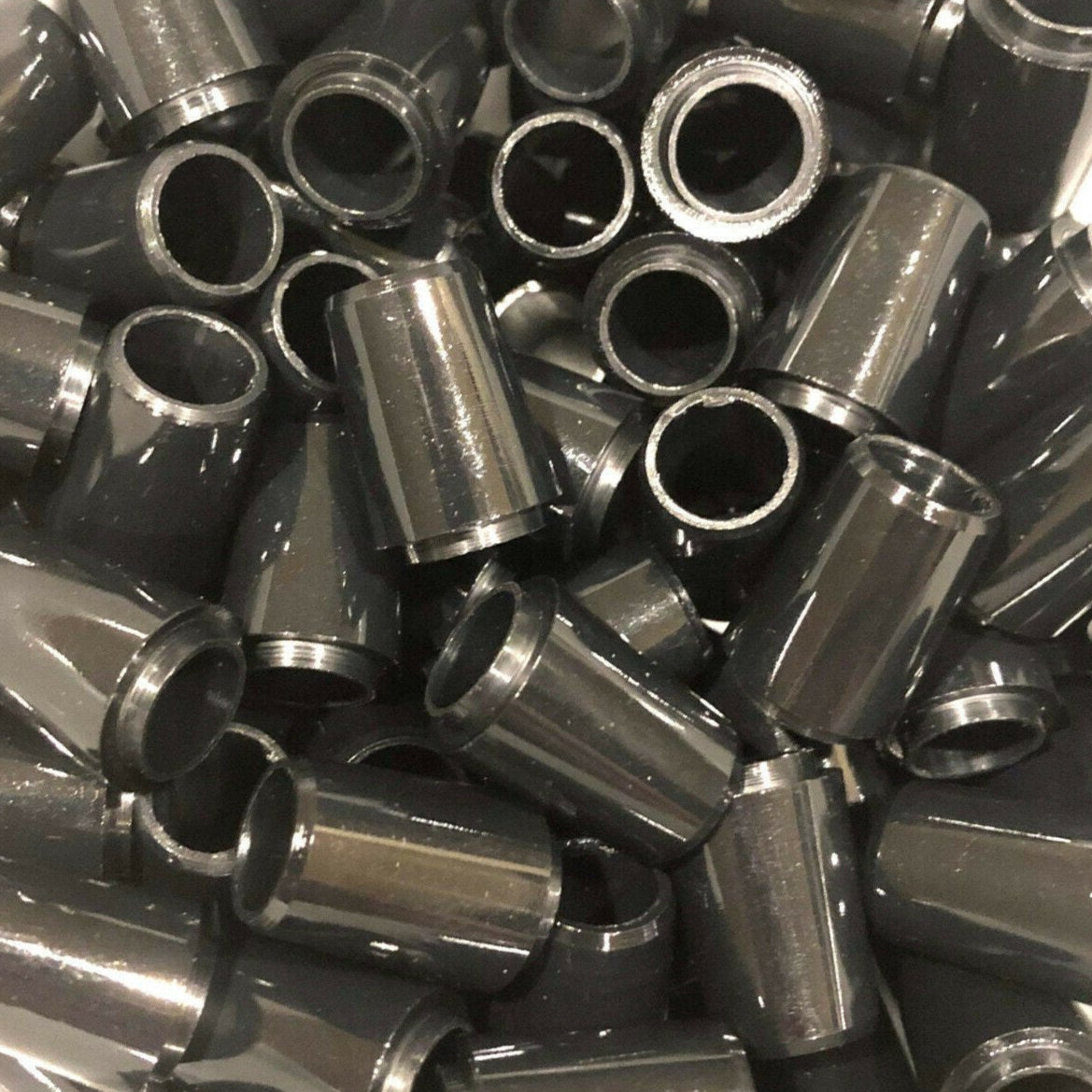 Premium Quality Collared Iron Ferrules Solid Black 0.75